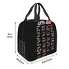 Calendar Season 2025 MotoGp Circuits Insulated Lunch Bag for Women Children Portable Food Boxes Thermal Lunch Box Tote