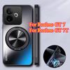 Для OPPO Realme GT 7 7T AG Матовый Магнитная Подставка Держатель Чехол для Телефона Для OPPO Realme GT 7 Pro Ударопрочная Жесткая Задняя Крышка Бампер
