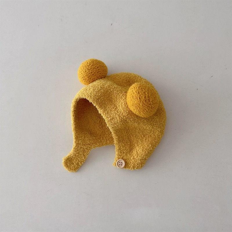 1 шт. Детская теплая шапка для холодных ушей с рисунком из мультфильма, милая шерстяная шапка, подходит для повседневной носки и игр на открытом воздухе, подходит для детей в возрасте от 3 до 18 месяцев