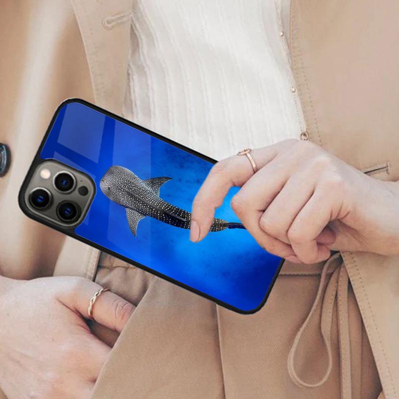 Магнитный чехол для телефона с изображением китовой акулы для APPLE iPhone 17 Air 16 14 13 12 Pro Max 15 Plus Беспроводная зарядка Обложка MagSafe