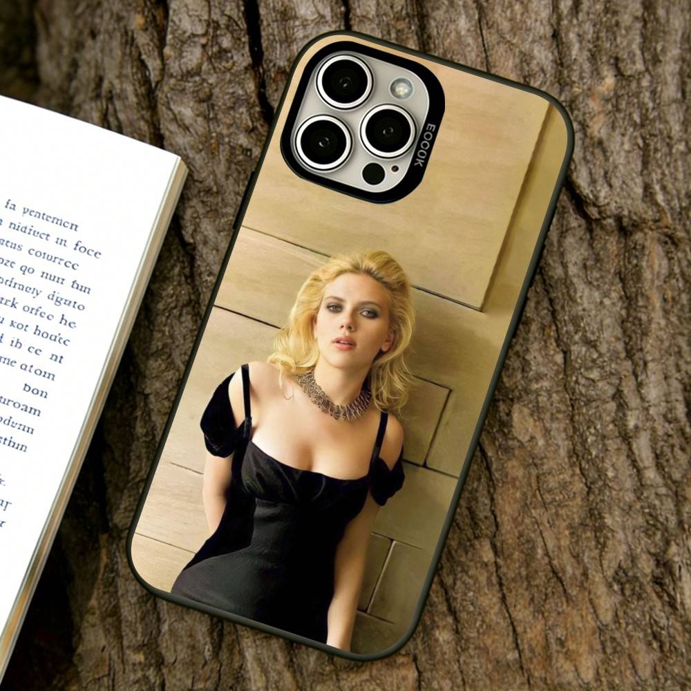 Scarlett Johansson Phone Case For iPhone 17,16,15,14,13,12,11 Plus,Pro Max,XS,Colorful Silver Phone case Funda Cover