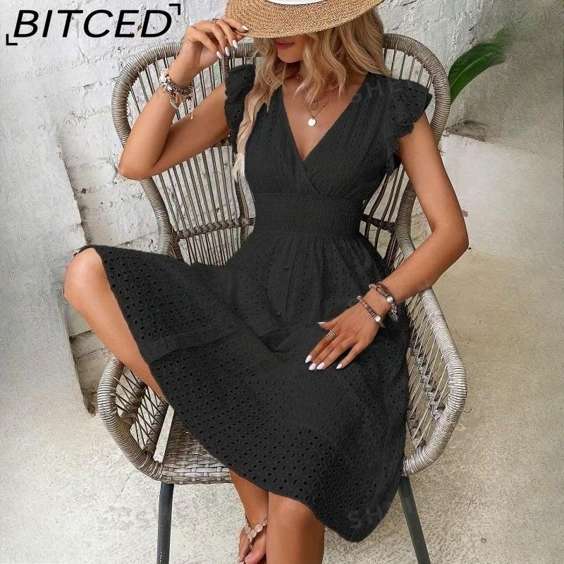 BITCED Женское многоцветное летнее элегантное платье без рукавов