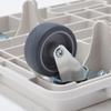 MUJI Платформа из переработанного полипропилена, соединяемая вертикально или горизонтально, Белая Ш x 41 см Г x Легкая тележка, Серая, Прибл.. 27,5 см 7,5 см В,