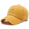 2021 New Men's Baseball Cap Washed Cap Light Plate Couple Hat Solid Color Spring and Autumn Hat Korean Version