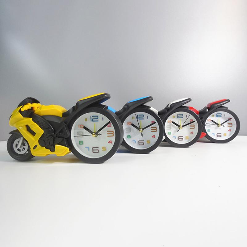 Creative Motorcycle Alarm Clock Portable Desktop Alarm Clock For Children Friends Gift Bedhead Alarm Clock Table Decor