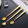 Thickened Coffee Mixing Spoon 304 Stainless Steel Gold Cutlery High Quality Small Spoon