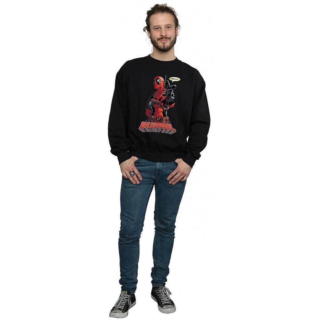 Deadpool Mens Hey You Cotton Sweatshirt