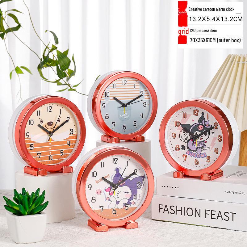 Супер громкий мультяшный металлический настольный будильник - тихий, креативный цифровой будильник