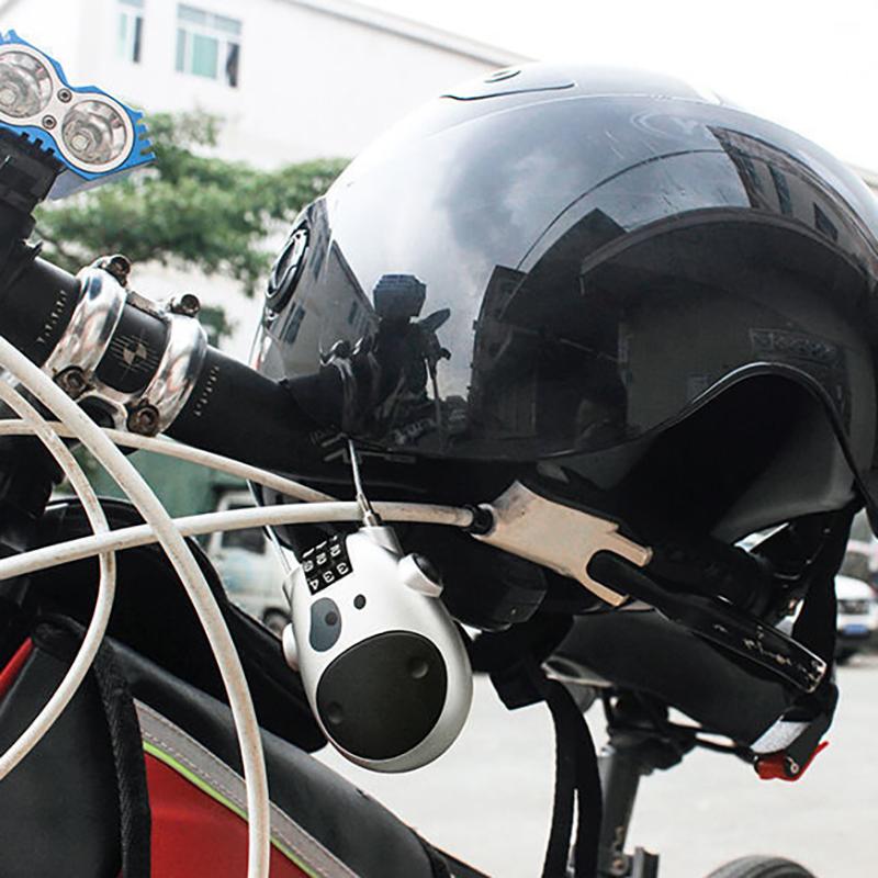 Велосипедный стальной трос Кодовый замок Чемодан Автомобильный сани Телескопический тросовый замок Велосипедный шлем Высокоточный кодовый замок с паролем