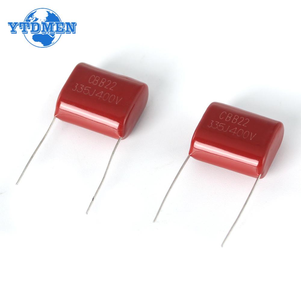 10/20PCS 400V CBB Capacitors 335J 3.3uF/3300nF P20mm Polypropylene Film Capacitor Kit