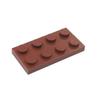Низкая базовая пластина LEGO-совместимая 2x4 для образовательных строительных блоков