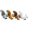 Plush Squirrel Miniatures Simulation Fur Simulation Animal Toy  Christmas Decorations