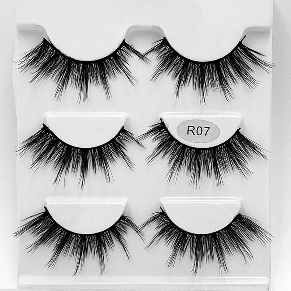 Eye Extension Long Natural Dramatic 100% Cruelty free False Eyelashes 3D Mink Lashes 20mm Fluffy