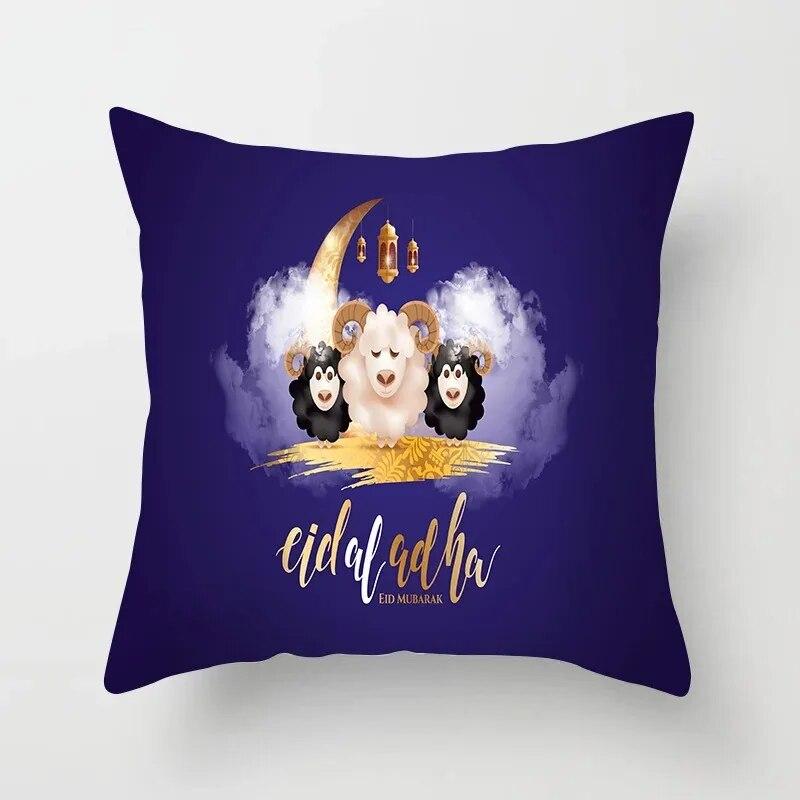 Декоративная наволочка с изображением овцы в честь Рамадана, Ид Мубарак, мечеть Луны, наволочка, декоративная наволочка, диванная подушка для гостиной