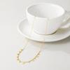 YACHAN 316L Stainless Steel Golden Chain Necklace for Women Small Geometric Round Multiple Pendants Short Necklaces Jewelry