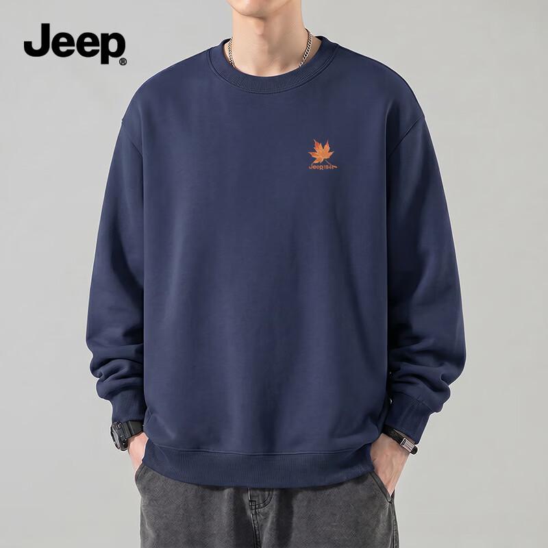 Jeep Мужской повседневный свитшот с круглым вырезом
