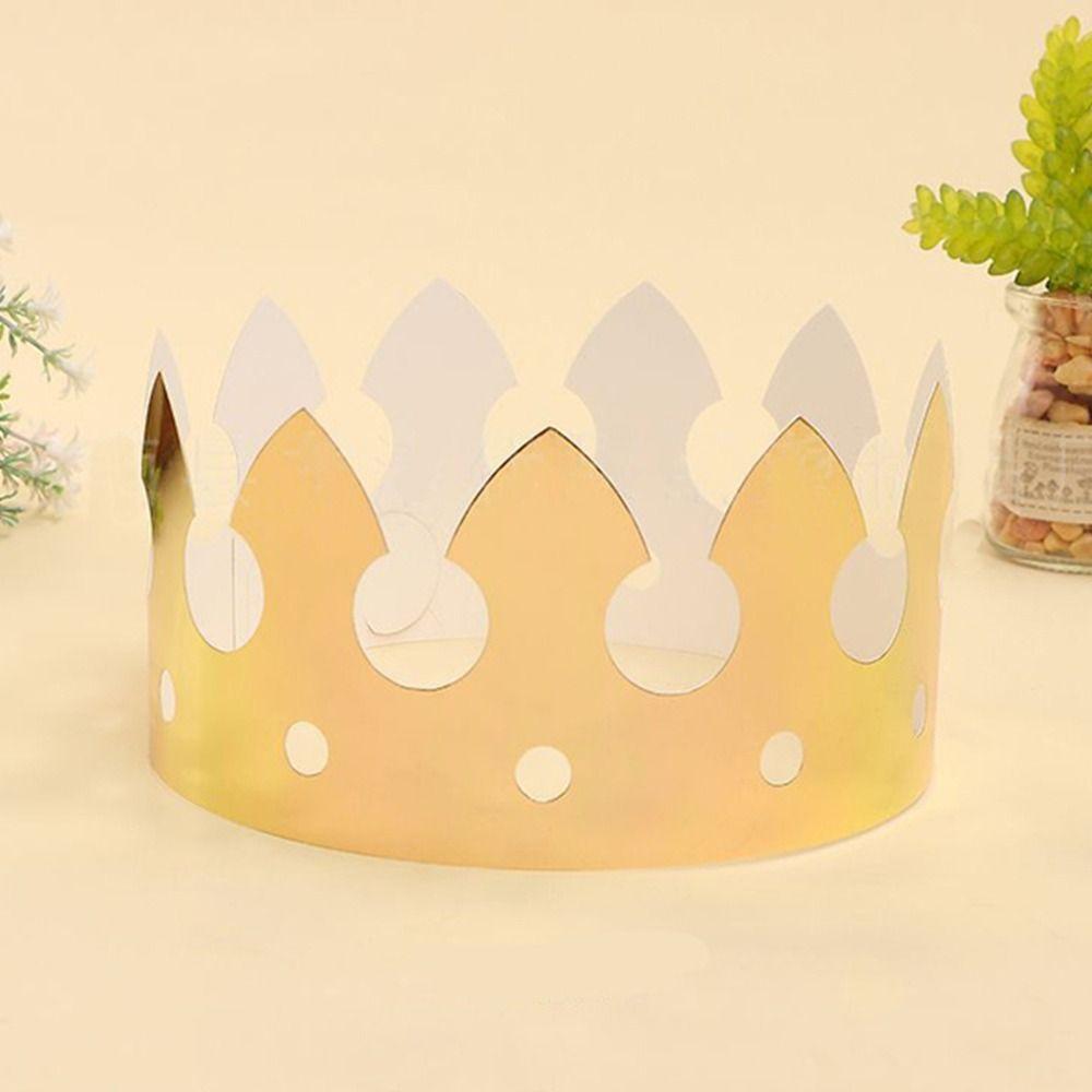 Kids Aldult Celebration Wedding Decor Birthday Hat King Crowns Paper Crown Cap Prince Princess Hats