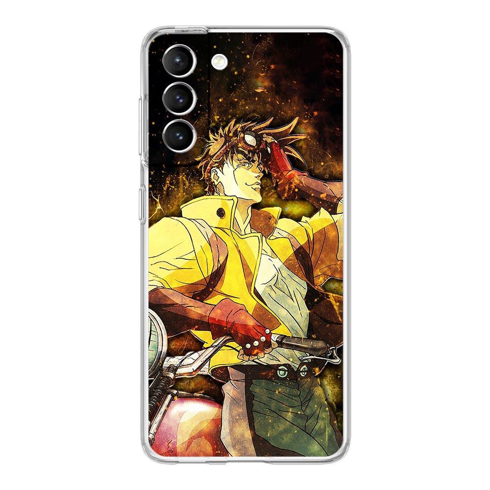 Чехол для телефона Jojo Bizarre Adventure для Samsung Galaxy S22 5G S20 Ultra S21 FE 5G S10E S9 S8 S10 Plus Note 20 10, прозрачная задняя крышка