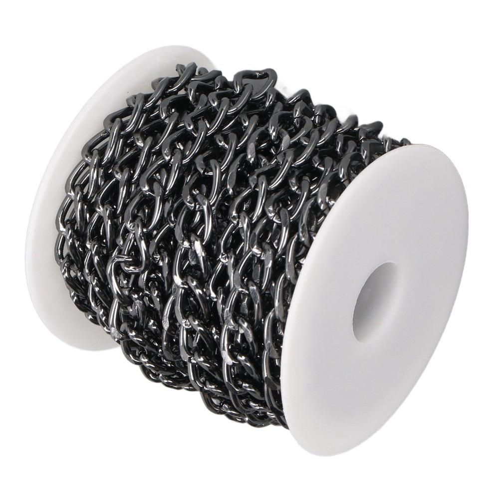 Twisted Chain Aluminum Chain Oval Links Chain Spool Jewelry Tools Chain Roll Bracelet Making