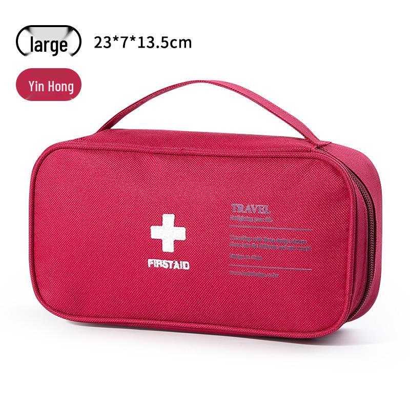 Portable Emergency Medical Kit: Compact Storage Bag for Home, Travel, and Business Trips.