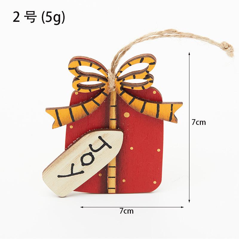 НОВЫЙ Деревянный Подарочный Набор Подвесок на Рождественскую Елку Ретро Украшение на Рождественскую Елку Капля Украшение Принадлежности для Рождественской Вечеринки для Домашнего Декора