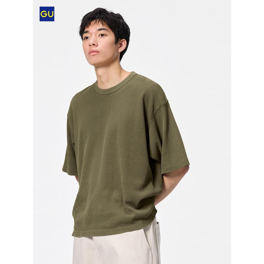 Uniqlo Футболка Gu Wash Waffle Box City, часть 5 