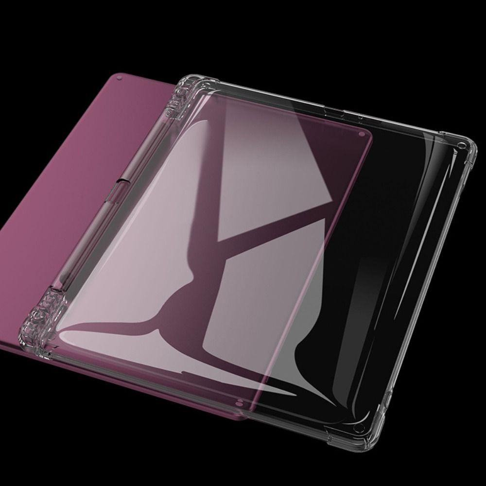 Soft TPU E-Reader Case with Pen Holder Drop Resistance Clear Protective Case Airbag for Kindle Scribe/Colorsoft 11 inch 2026