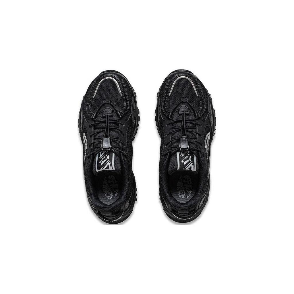 Li Ning Kids Sports Lifestyle Series Удобная дышащая амортизирующая прочная повседневная обувь Детская обувь черного цвета YKCT168-41