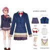 6pcs of the Anime Dandadan Aira Shiratori Cosplay Costume Full Set Women Halloween Costume