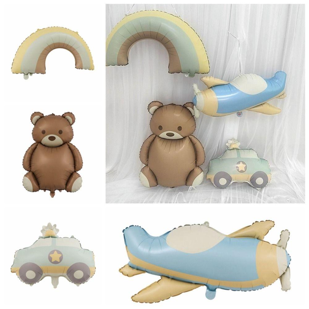 Надувной самолет Радужные воздушные шары Милый декор для вечеринки по случаю дня рождения Baby Shower