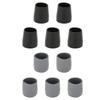 5 Pcs Crutch Tips Thick Rubber Single Angle Cane Foot Cane Walking Stick Crutch Foot Pad
