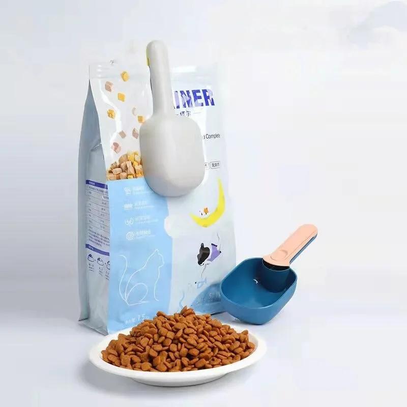 Новая ложка для корма для кошек и собак, 1 шт., с ручкой, ложка для корма для собак, принадлежности для животных