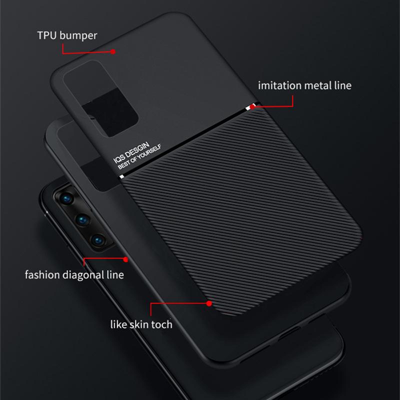 Роскошный кожаный бронированный чехол для Huawei P20 P30 P40 Lite Mate 20 30 40 Pro Plus P40Pro матовый магнитный держатель мягкие силиконовые чехлы