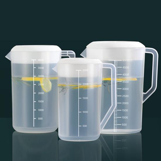 Unbreakable Plastic Water Pitcher with Lid BPA-Free Ice Tea Kettle Iced Tea Pitcher
