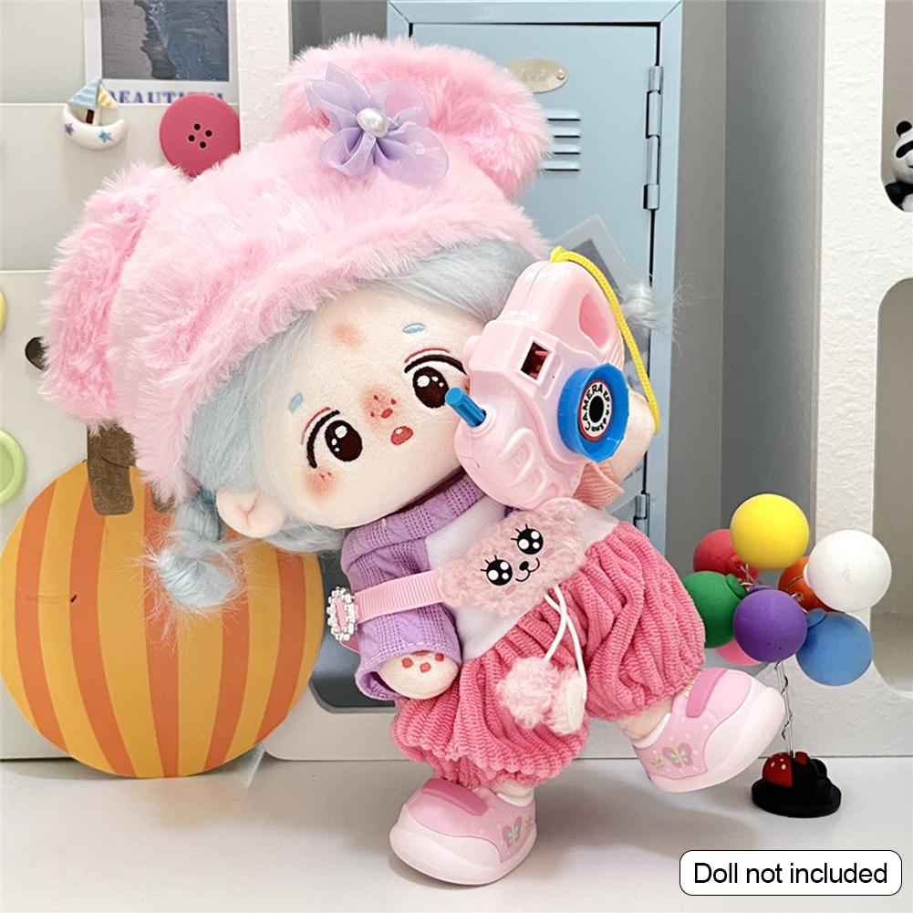 Для 20 см хлопковые комбинезоны для кукол из мультфильмов, сменная одежда для плюшевых кукол, аксессуары для игрового дома, мини-одежда