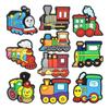10Pcs Cute Train Cartoon Series PVC Shoe Charms for Shoe Decorations