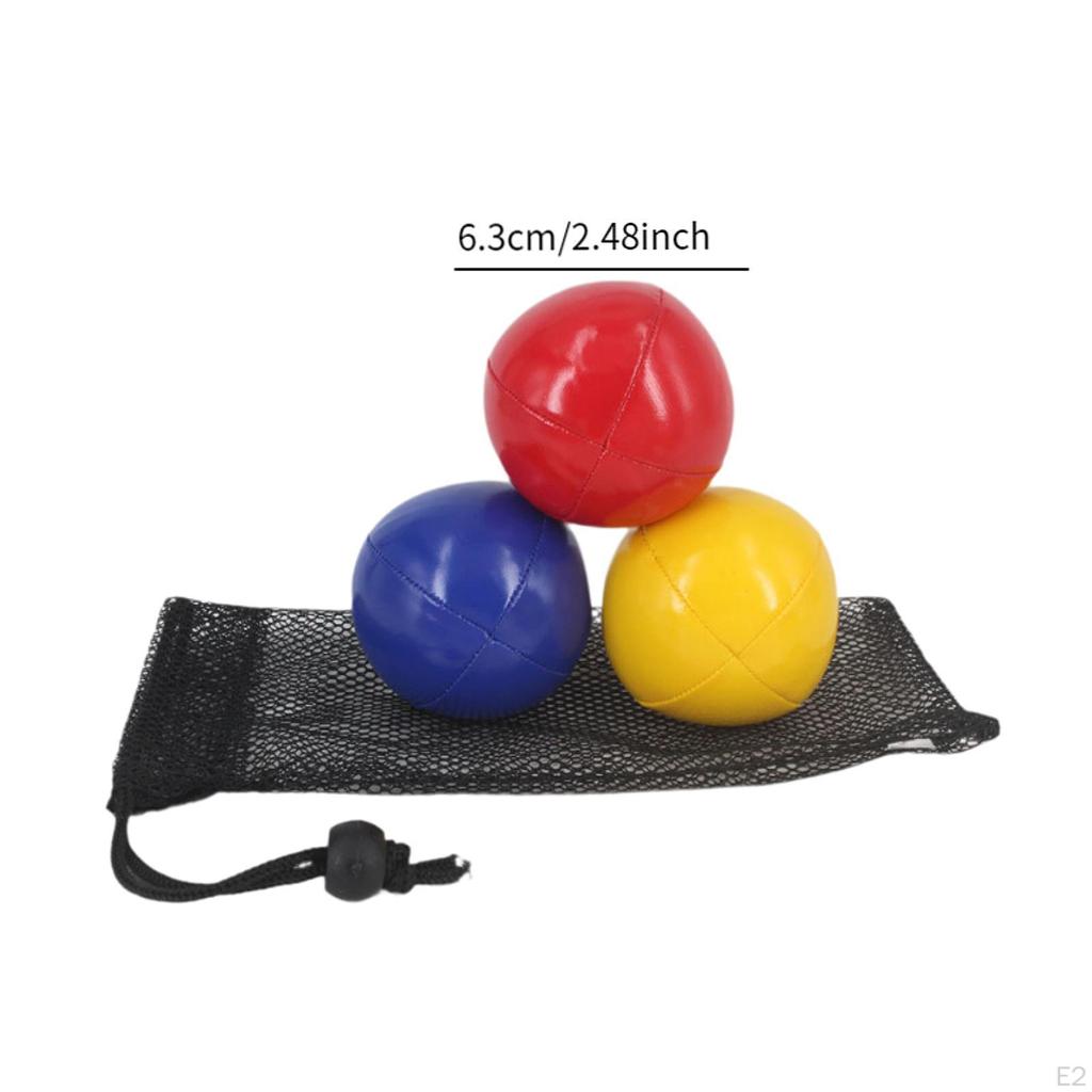 3x Juggling Balls Acrobatics Toss Easy To Grip Training Toy Juggle Hand Throwing Ball
