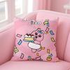 Funny Cute Japanese Character OOpanchu Usagi Cushion Cover Pillowcase Short Plush Invisible zipper Room Sofa Cushion Cover