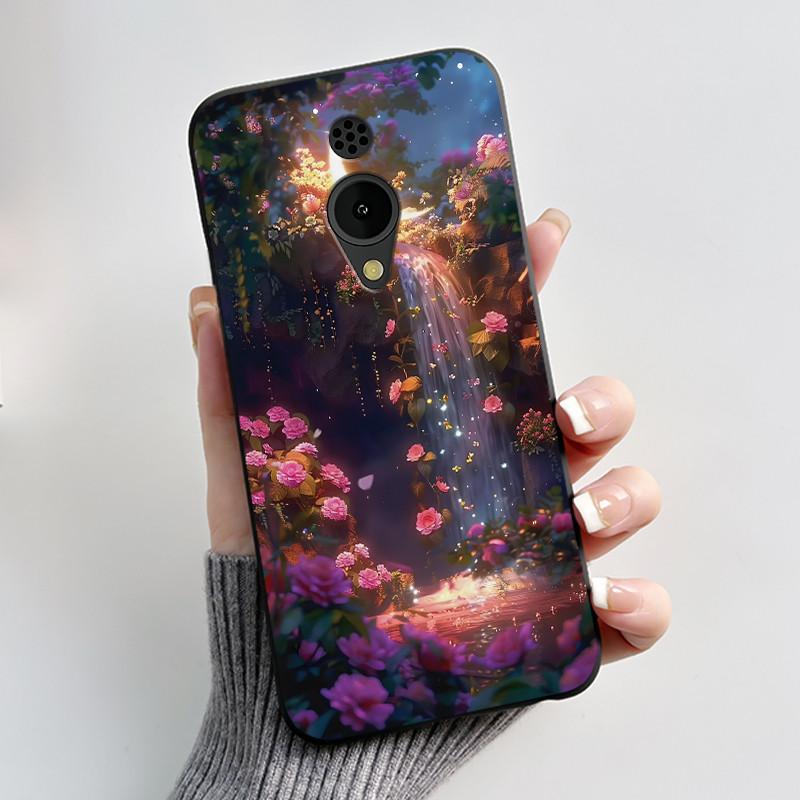 Чехол для телефона Nokia 150 2G 2023, роскошный, милый, с кроликом, любовь, смешной, мультяшный, черный, матовый, мягкий силикон, противоударный, защитная крышка