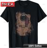 Distressed Acoustic Guitar T-Shirt Vintage Style Guitar Graphic Unisex Tshirts Trendy Classic Comfy Tops Hip Hop Compression