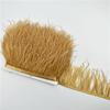1M 5M 10Meter 8-10Cm Black Ostrich Feather  Trims Natural White Ostrich Feather For Craft Ribbon Fringe For Skirt Party Clothing