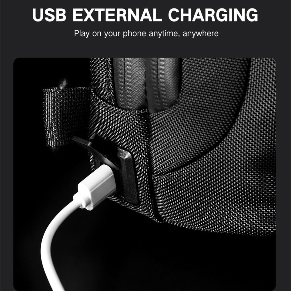 OZUKO Мужская нагрудная сумка, многофункциональная водонепроницаемая сумка-мессенджер из ткани Оксфорд, нагрудная сумка с локомотивом