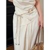 Woven Rope Bead Shell Waist Chain, Women's Seaside Design, Ethnic Style Belt with Skirt Waist Accessories