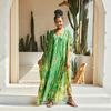 Bohemian Beach Kaftan Dresses for Women Tie Dye Summer Maxi Robe Summer Swimsuit Cover Ups Holiday Bathing Suits Factory Supply Big Sales