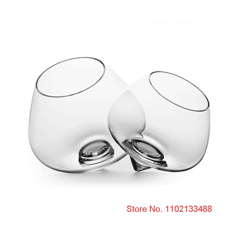 2 шт. гироскопический рок-бокал для бренди, старомодный датский дизайн, хрустальная чашка для дегустации вина, вращающийся стакан для коньяка, виски, носа