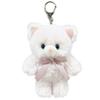 Stream Market Plush Keychain Mascot Keychain Strap Charm Stuffed Cat Doll Small Cute Stylish Small Fluffy White Cat Cat Goods Miscellaneous Goods