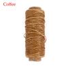 50Meters Durable Flat Hand Stitching Handicraft Leather Waxed Thread Sewing Line Cord