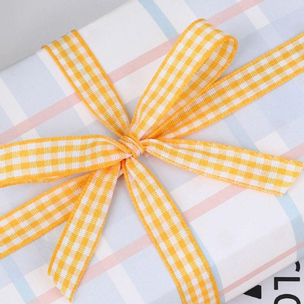 1/2cm Plaid Ribbon DIY Crafts Gift Wrapping Ribbon Variety Pack Gingham Ribbon  Hair Bows