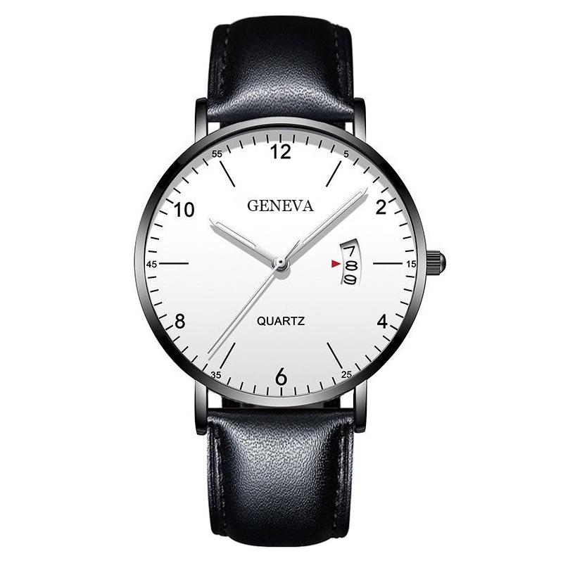 Мужские деловые цифровые кварцевые часы с сетчатым браслетом и календарем