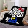 1pc Ellie Kitty Typography Art Blanket, Soft and Cozy for All Seasons, Living Room, Travel, Camping, Car Blankets, Beach, Office Naps, Perfect Home De